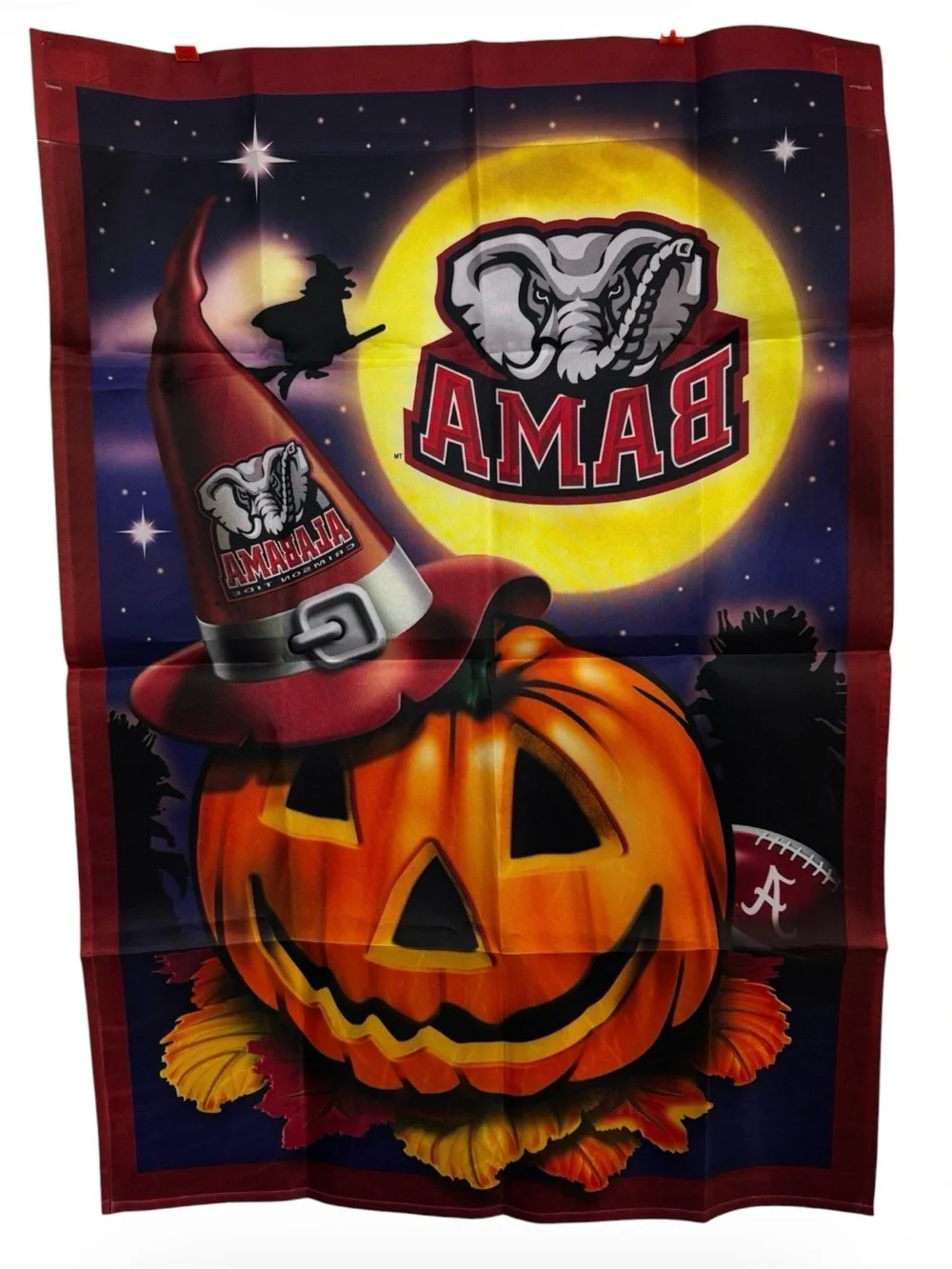 BAMA Halloween Pumpkin Decorative Wall Art Flag 28x40 Willabee & Ward
